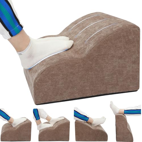 Foot Rest for Under Desk at Work.Multifunctional 3-Tier Foot Stool | With Washable Footrest.For Under Desk,Office Chair Gaming Chair & Sofa,Leg Elevation Pillow,supports Posture-Brown - color: Brown