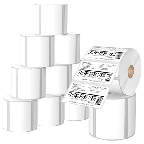 3 x 2 Inch Direct Thermal Labels, 12 Rolls, 8,400 Labels | Compatible with Zebra, Rollo and Other Desktop Direct Thermal Printers, Permanent Adhesive, Easy-Tear Perforations - size: 3" x 2"