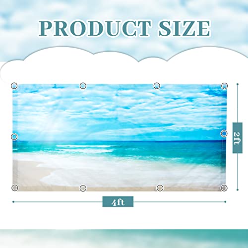 Patelai 4x2 Feet Light Covers for Classroom, Magnetic,Sea Wave | Sky Cloud Print for Office Decor, Drop Ceiling Compatible, 10 Magnets Included, Filters Harsh Fluorescent Lighting - style: Sea Wave