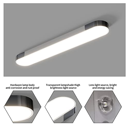 Qcyuui Dimmable LED Ceiling Light Modern Acrylic Linear LED Ceiling Lamp 39.4in Semi Flush Mount Wraparound Shape Lighting Fixture with Remote Control for Kitchen Dining Room (48W/3000-6500K) - color: Dimm/48W/39.4IN/3000-6500K, size: 39.4in
