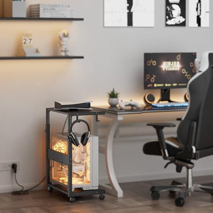 JANE EYRE Computer Tower Stand - 23.03"-28.3" Height Adjustable