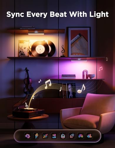 Govee Smart Light Bar, RGBICWW TV Lights for Living Room, Gaming, Silver - color: Silver