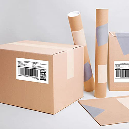 12 Rolls 6000 Pcs 4"x3" 3-Proof Direct Thermal Shipping Labels 1" Core Compatible with Zebra LP2844 ZP450 ZP505 ZD420 GX430T GK420T ZT410 ZD421 and Rollo MUNBYN, 103mmx76mm Thermal Sticker - color: 4"x3"-6000 Labels