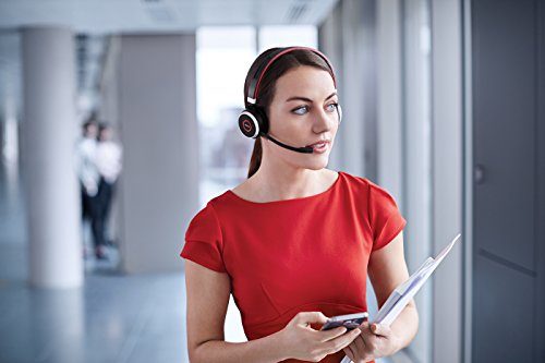 Jabra Evolve 65 MS Wireless Headset, Stereo – Includes Link 370 USB Adapter – Bluetooth Headset with Industry-Leading Wireless Performance, Advanced Noise-Cancelling Microphone, All Day Battery - size: Dual-ear, USB-A Dongle, style: Teams Certified
