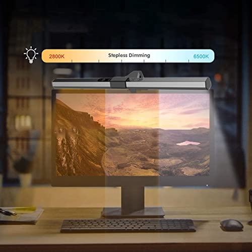 Tyenaza Monitor Light Bar, Touch Control 3 Light Modes Dimmable USB Powered LED Computer Monitor Screen Lamp for Office Home School Dormitory