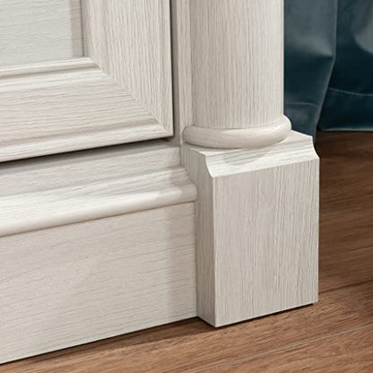 Sauder Palladia 2 Drawer File Cabinet, Lateral Filing Cabinets for Home Office, Hanging File Folders Organizer, Interlocking Drawers, in Glacier Oak Finish - color: Glacier Oak