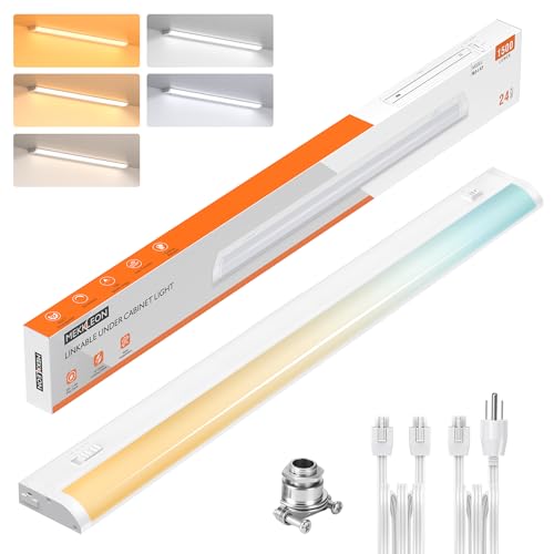 24inch Linkable Under Cabinet Lighting Hardwired Plug-in,Wired LED,1pack - color: 1 Pack, size: 24 INCH