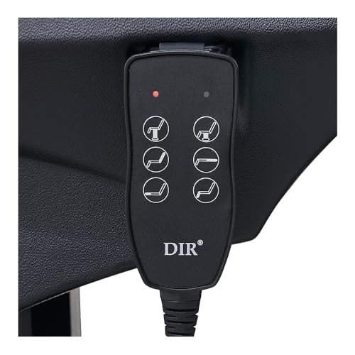 Dir Full Electrical Medical Aesthetic Chair Facial Beauty Bed Podiatry Doctors Office Chair with 3 Motors Ink - color: Black-2pack
