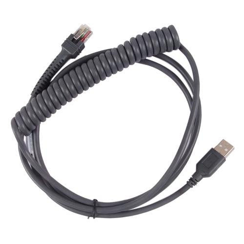 10FT Coiled USB Cable for Motorola Symbol LS2208 LS4208 LS7708 LS7808