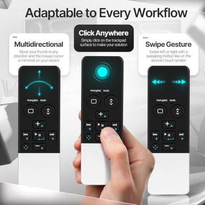 TNP iPad Remote Control, Bluetooth Media Remote for iPhone with Trackpad