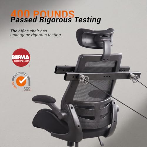 BOLISS 400lbs High Back Ergonomic Office Chair with Dual Seat Cushion - color: Black, size: BLS-2818HS