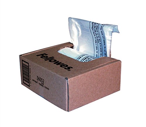 Fellowes Powershred Shredder Bags for All Personal Models, 100 Bags & Ties (36052) - size: 1 Count (Pack of 100)