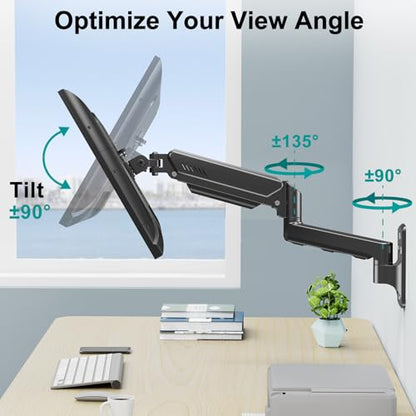 Monitor Wall Mount Fits up to 32" Computer Screens Max 19.8lbs - style: Wall Mount Black