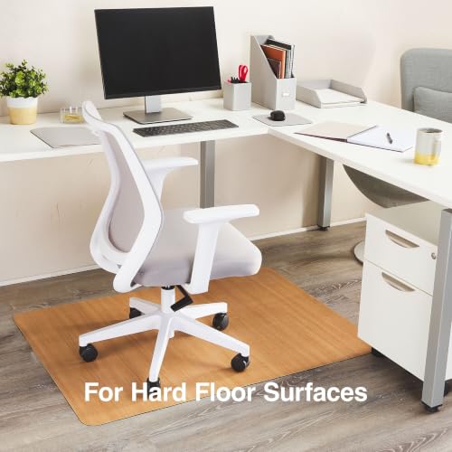 Staples Hard Floor Chair Mat, 36x48 Inch, Chestnut - style: Chestnut
