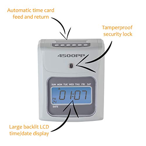 Nile Products - 4500PP Electronic Calculating Time Clock [4500PPK1] - style: Small Business Bundle