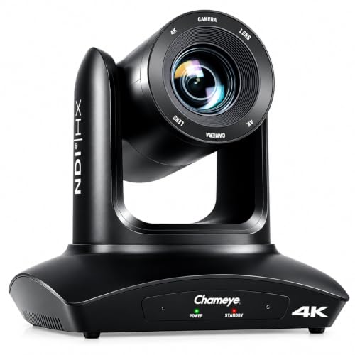 Chameye C420T PTZ Camera 4K HDMI NDI AI Human Tracking, 20X Optical Zoom, Gesture Control, NDI HX Included, HDMI, USB3.0 LAN(PoE), for Church Live Streaming, Events, Professional Video Production - color: ★【4K 20x NDI AI Tracking C420T】★
