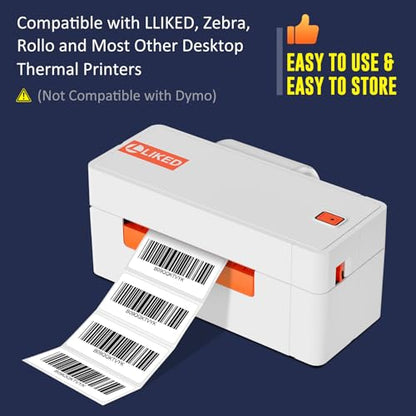 LLIKED 1300 Direct Thermal Labels 2"x1", Barcode Adress Labels - size: 2"x1"-1 Roll