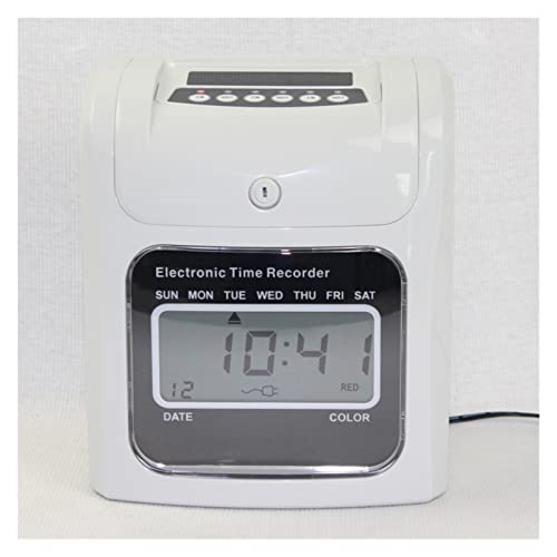 Clock in Machine, Time Clock 960SEB English Version Punch Cards for Small Business Staff Time Card Machine with Battery and Backlight, Uk-960SEB - color: Uk