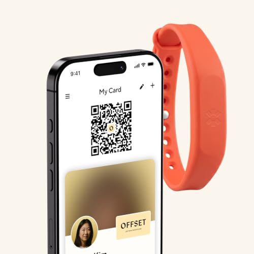 Blinq NFC Digital Business Card - Wristband - Tap to Share (Salmon) - color: Salmon