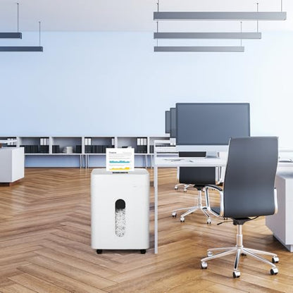 Wingwise Ultra Low Noise 42dB Paper Shredder for Home Office | 15 Sheets, P-4, 30 Mins Runtime, 6.6 gal, Corss Cut, Shreds CDs & Credit Cards
