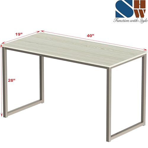 SHW Mission 40-Inch Home Office Computer Desk, Maple - color: Maple, size: 40-Inch