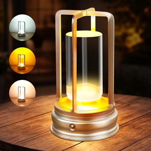 Cordless Table Lamp - Crystal Rechargeable Lamp with Touch Control & Dimmable Light, Portable Lamp for Bedside, Outdoor, Living Room & Hotel-Style Lighting, Sliver - color: Silver
