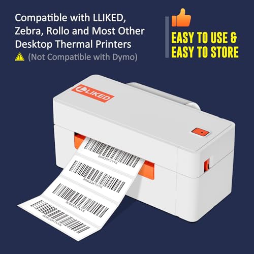 LLIKED 3" x 1" Direct Thermal Label, 1400 Barcode Shipping Labels - size: 3"x1"-1 Roll