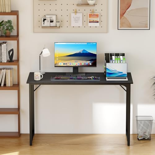 BestOffice Computer Desk,Home Office Desk, Modern Simple Style for Home Office Study Writing (Black, 47 Inch) - color: Black, size: 47 Inch