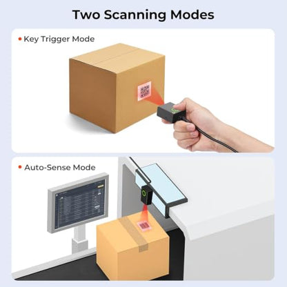 2D Embedded Mini Barcode Reader Scanner Scan, Symcode QR Barcode Reader Module Scanner with Auto Sensing Cell Phone Computer Screen Scan