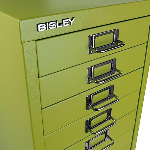 10-Drawer Steel MultiDrawer Cabinet - Green, by Bisley - color: Bisley Green, size: 10 Drawer