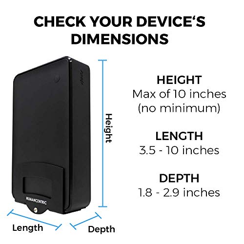 HumanCentric Cable Box & Modem Mount | Adjustable Wall Mount | For Small & Wide Devices, Cable Boxes, Modems, DVD Players, Streaming Media Devices, Mount Behind TV, Hardware Included - size: Small and Wide