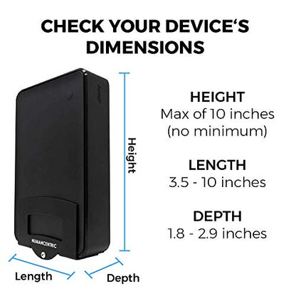 HumanCentric Cable Box & Modem Mount | Adjustable Wall Mount | For Small & Wide Devices, Cable Boxes, Modems, DVD Players, Streaming Media Devices, Mount Behind TV, Hardware Included - size: Small and Wide