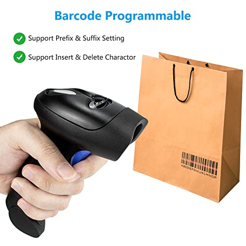 NetumScan 3-in-1 Bluetooth 1D Barcode Scanner,2.4G Wireless,USB CCD Reader - style: Bluetooth+2.4G Wireless-Black