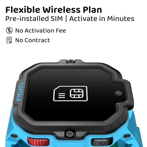 TickTalk5 Kids Smart Watch with GPS Tracker, Calls, Texts and SOS Ages 3-12 | Kids Smartwatch with HD Calling, SMS, GPS Tracking, Parental Controls, Music & Wellness