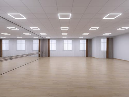 Flat Panel Light 2x2 Ft 4 Pack Led Frame Panel, Border Glow Light 45W 3600Lm Suitable for Offices, Shops, Bathrooms etc with Integrated Ceilings - size: 4 pcs