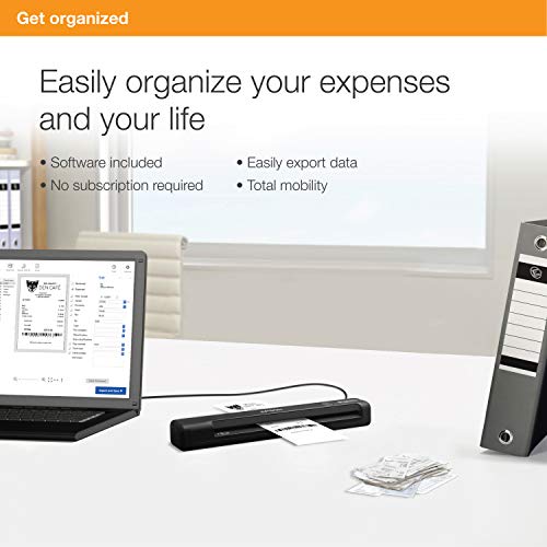 Epson Workforce ES-55R Mobile Receipt and Document Scanner with Receipt Management Software for PC and Mac - style: ES-55R - New
