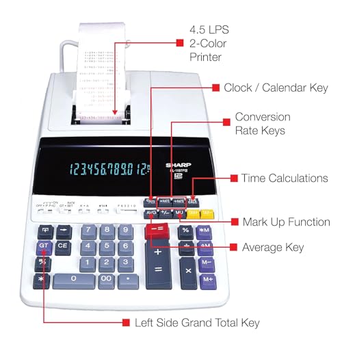 Sharp® EL-1197PIII Desktop Printing Calculator