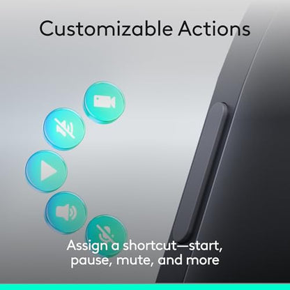 Logitech Spotlight 2 Presentation Remote Wireless Clicker Haptics - Black | Digital Highlighting, Customizable Actions, Laser Pointer, Quick Charge, Bluetooth, USB-C - color: Black