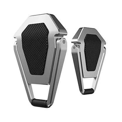 Portable Invisible Laptop Stand - 2PCS zinc Alloy Laptop mini Stand Heat Dissipation pad, Laptop Lifter Suitable for 12-20 inch Laptop - color: Silver