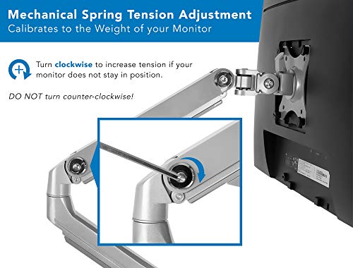 Mount-It! Dual Monitor Desk Mount with USB 3.0 Ports, Full Motion Dual Monitor Stand for 2 Screens up to 32 Inches, VESA 75x75 & 100x100, Clamp or Grommet Installation