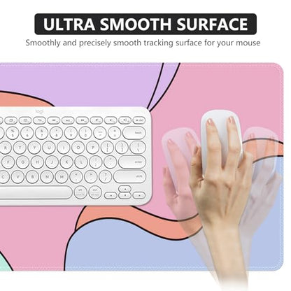 iCasso Desk Mat,XXL Large Mouse Pad for Desk,Colour Topographic - color: Colour Topographic