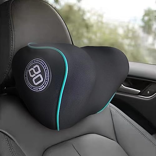 Really Soft Car Headrest Pillow, Neck Pillow for Car with Adjustable Strap - color: Blue