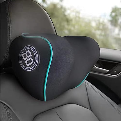 Really Soft Car Headrest Pillow, Neck Pillow for Car with Adjustable Strap - color: Blue