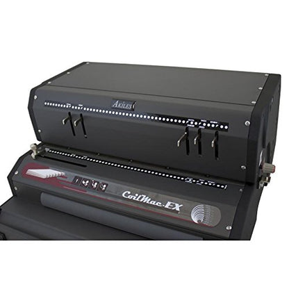 Akiles ACM-EX41 Model CoilMac-EX41 All-in-One Electric Coil Punch, Electric Inserter, and Manual Crimper; Standard 4mm Round Holes; Standard 4:1 (0.250") Pitch, 5 Disengageable Pins
