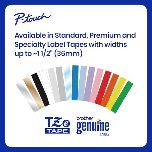 Brother Genuine P-Touch, TZe-231 2 Pack Tape (TZE2312PK) ½”(0.47”) x 26.2 ft. (8m) Laminated P-Touch Tape, Black on White (Pack of 2) - color: Black Print on White, size: Pack of 2, style: Old Packaging