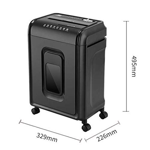 Office Supplies Chippers Shredder,Cross-Cut Paper, CD/DVD, and Credit Card with gallons Pullout Basket, Black