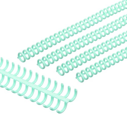 PATIKIL 12mm(1/2") Plastic Spiral Binding Coils, 30 Pcs Binding Spirals 85 Sheet Capacity Binding Spirals for Binding Paper Sheets, Green - color: Green, size: 12mm(1/2")