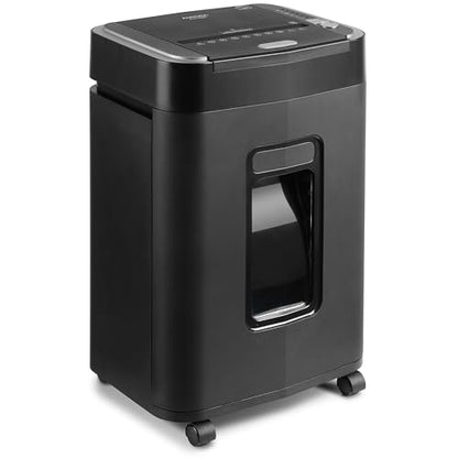 Aurora Commercial Grade 150-Sheet Auto Feed Heavy Duty Micro-Cut Paper and Credit Card Shredder with 6.3 Gallon Pullout Basket / 60 Minutes Continuous Run Time/P-4 Security Level - size: 150-Sheet AutoFeed MicroCut