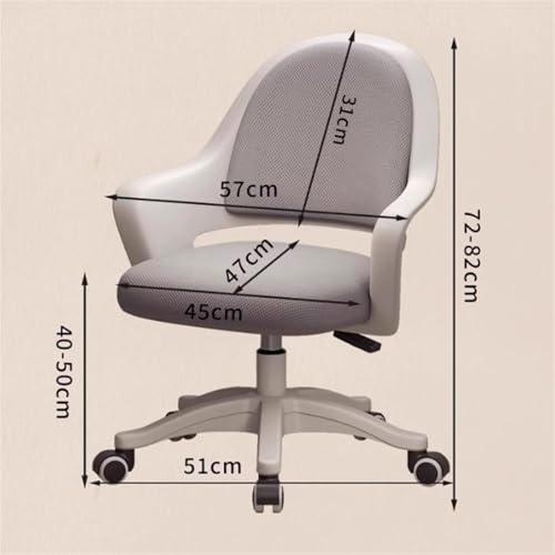 Breathable Mesh Office Chair Adjustable Seat Height Desk Chair Rolling Work Swivel Task Chair Petite Women Makeup Chair (Pink- - color: Pink