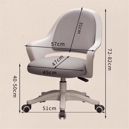 Breathable Mesh Office Chair Adjustable Seat Height Desk Chair Rolling Work Swivel Task Chair Petite Women Makeup Chair (Pink- - color: Pink